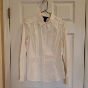 White House Black Market white blouse